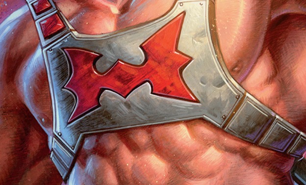 He-Man’s Battle Harness, arte oficial de Chris Seaman — Secret Lair Masters of the Universe