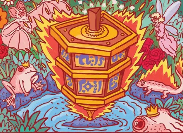 Sensei's Divining Top de Odds and Ends — arte oficial de Ricardo Cavolo