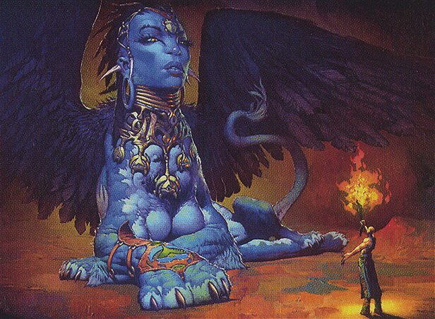 Arte oficial de Sphinx Ambassador, ejemplo de su papel en Commander