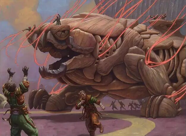 Craterclaw Colossus, mítica roja que escala con los artefactos controlados