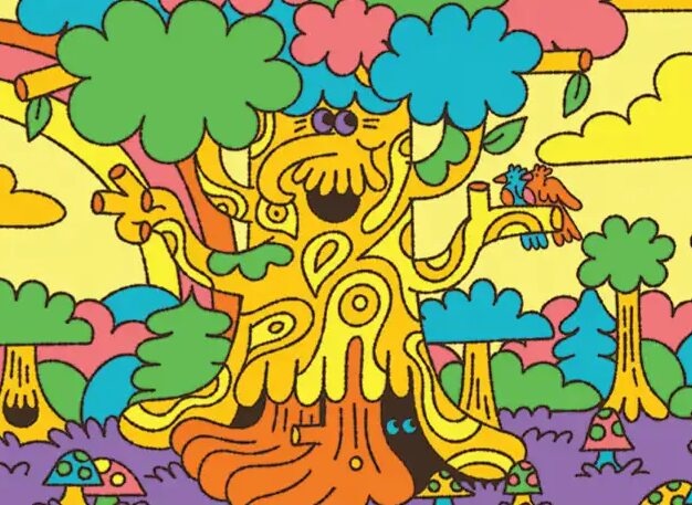 Doran the Siege Tower de Peace, Love, & Treefolk — arte oficial de Ashley Dreyfus